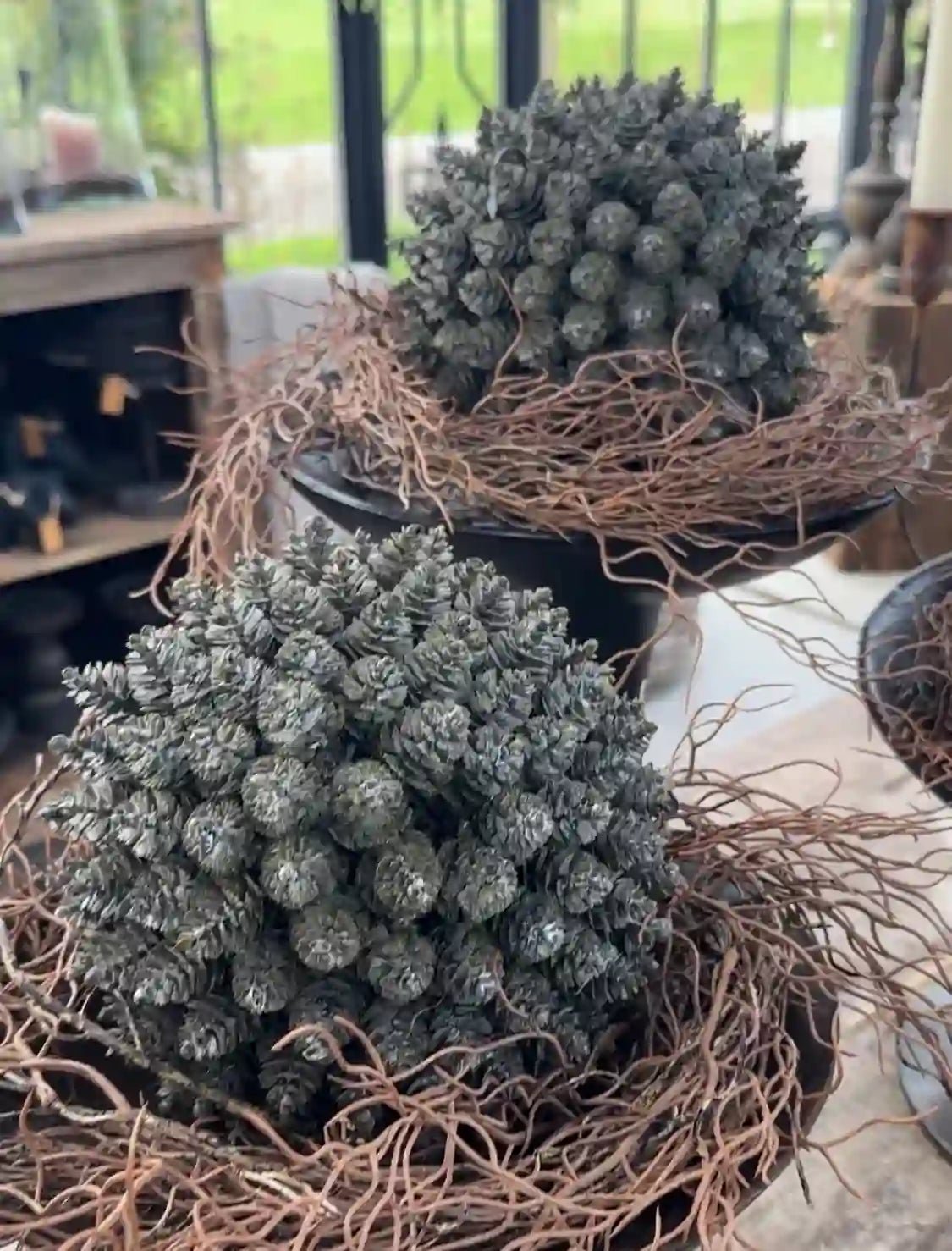 Dennenappelbol S - decoratiebol - Sfeerstal69