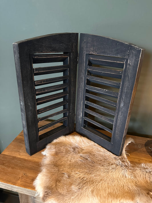 Dubbel louvre luik (hout)