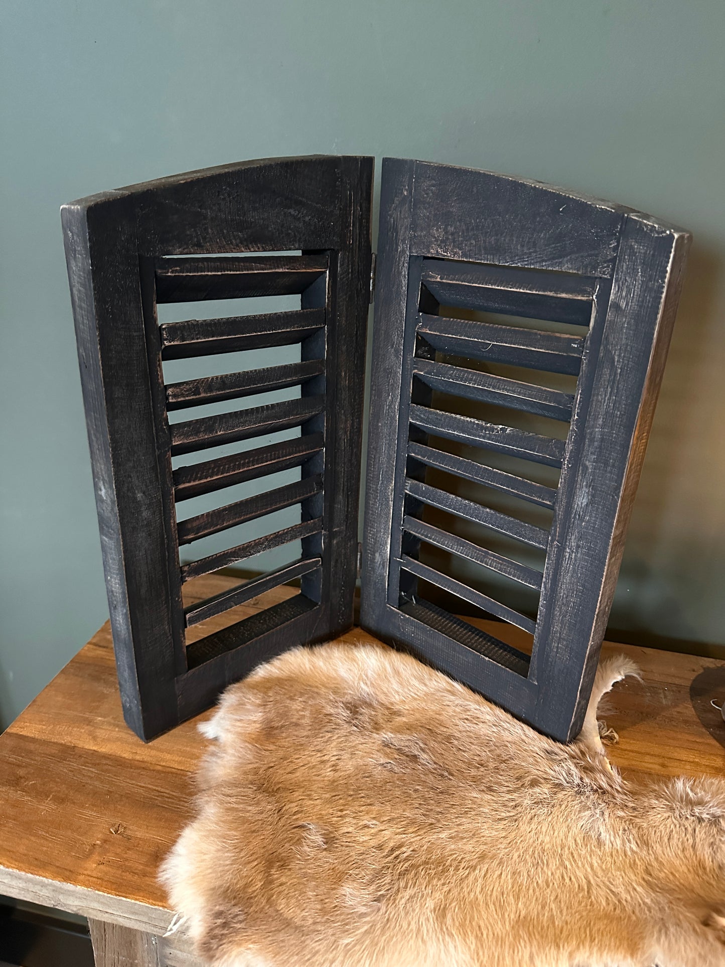 Dubbel louvre luik (hout)