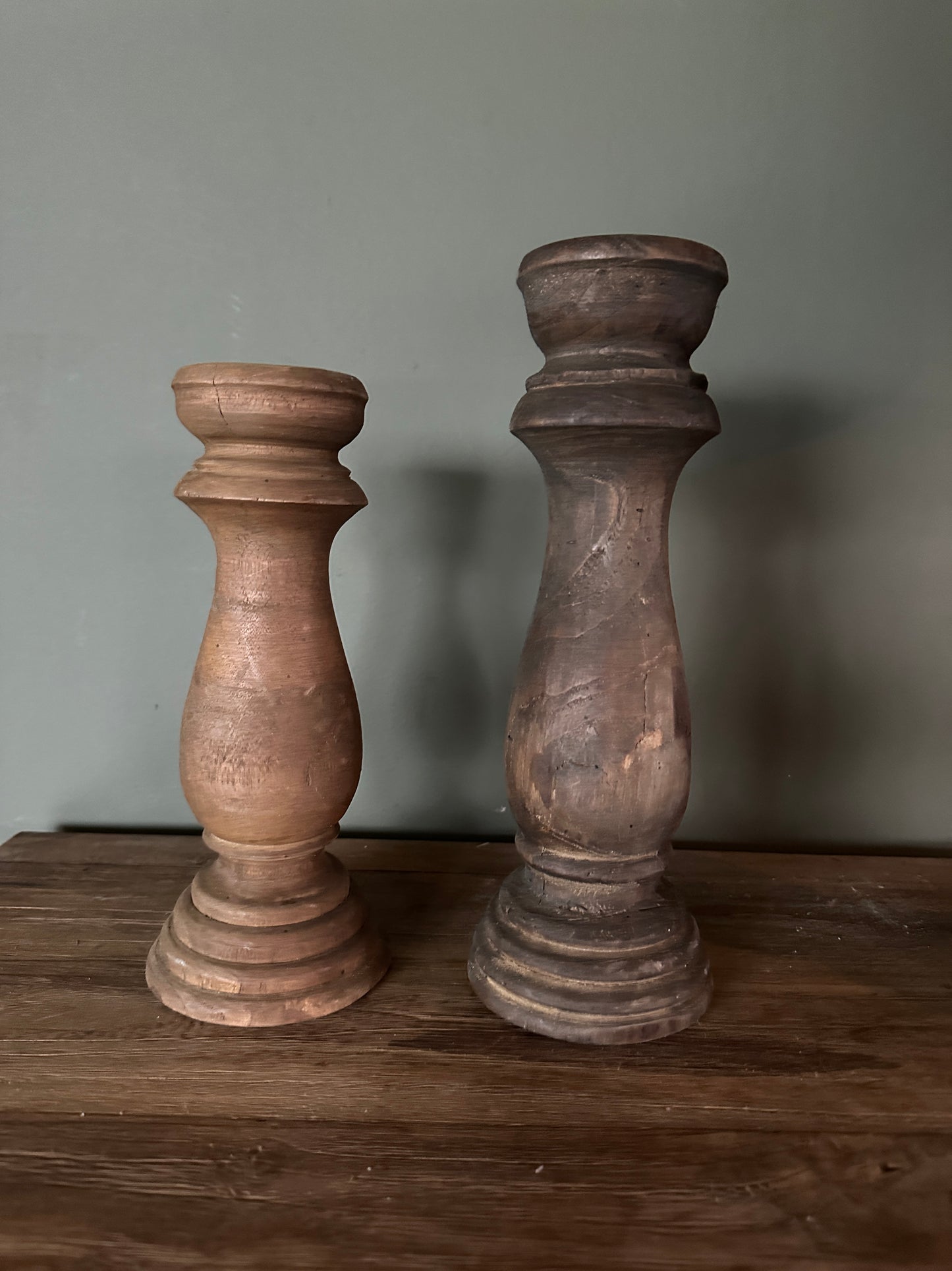 Baluster kandelaar hout M