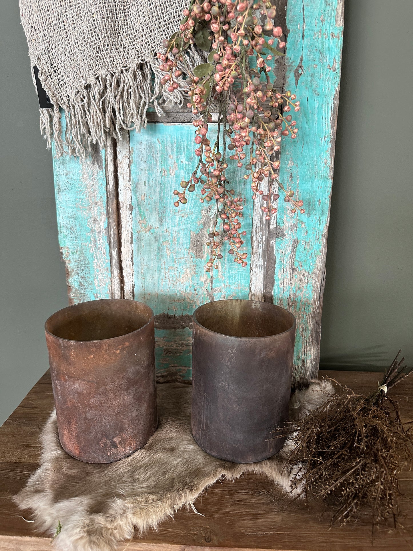 Windlicht Rusty glass