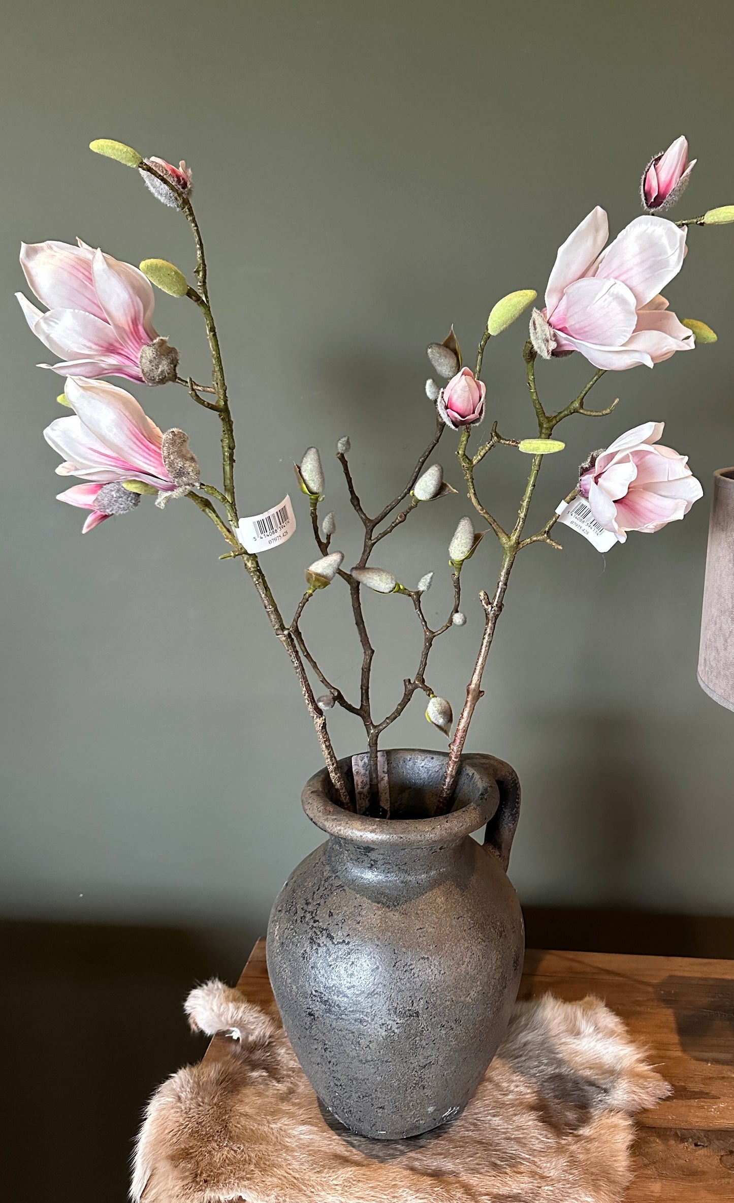 Magnolia tak roze zijde