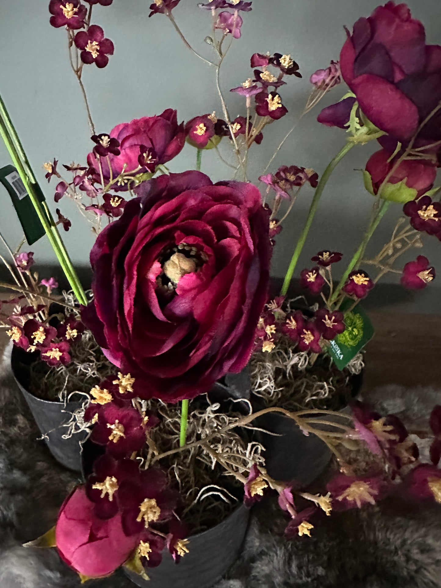 Bloemstuk "Aards Rood"