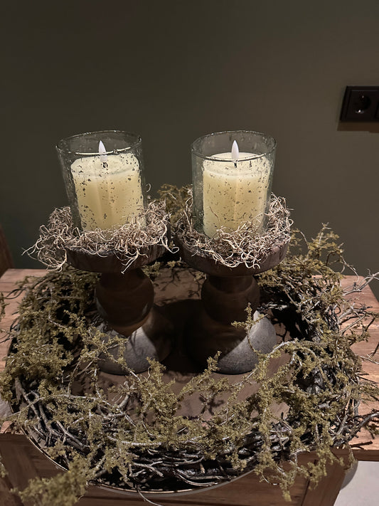 Plateau Bruin XL metaal