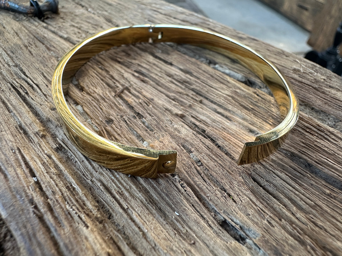 Goudkleurige stainless steel armband - Sfeerstal69