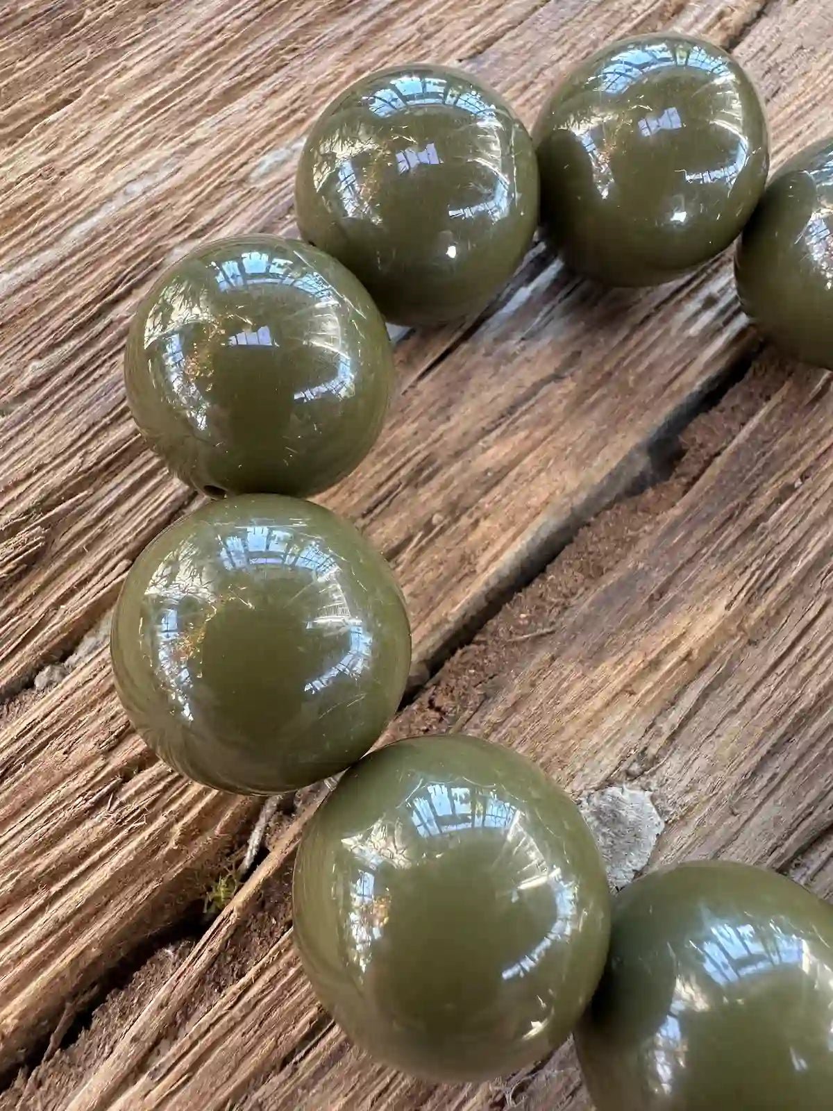 Kralen armband groen 30 mm - Sfeerstal69