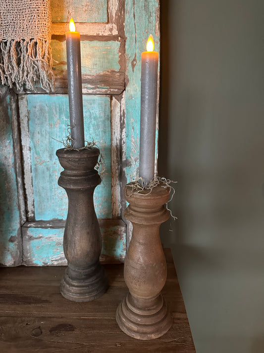 Baluster kandelaar hout M