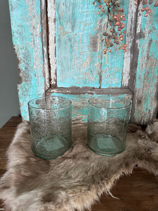 Bubble windlicht helder S