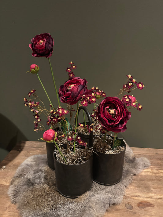 Bloemstuk "Aards Rood"