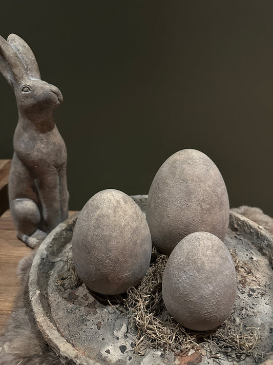 Zwaar plateau grijs/bruin aardewerk