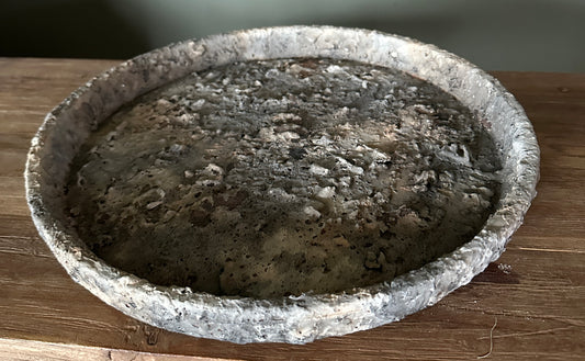Zwaar plateau grijs/bruin aardewerk