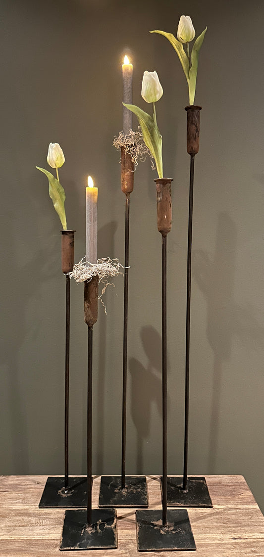 Metalen vloerkandelaars 5 st