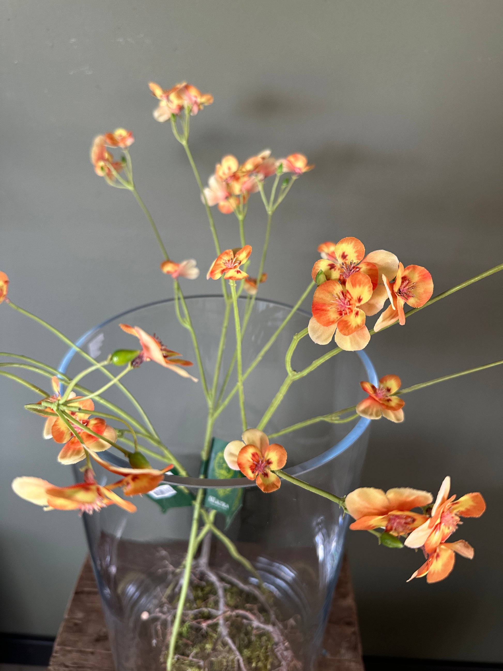 Kunst viooltjes tak silk-ka decoratieve zijdetak 